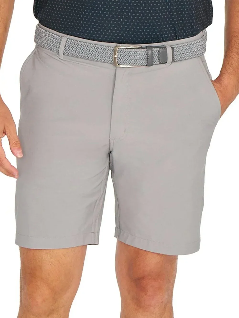 Greg Norman Men's Classic Fit Golf Performance Stretch Short Gray Sze: 38, NWT